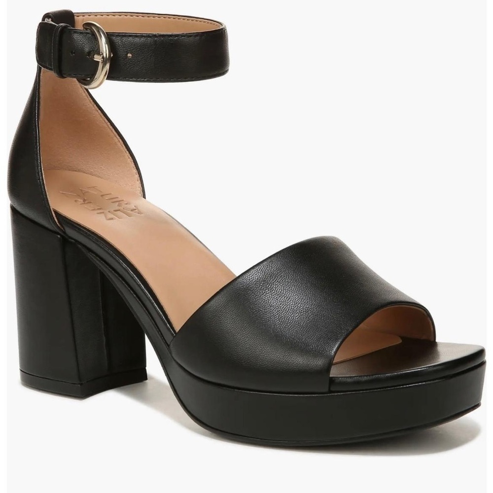 Naturalizer Pearlyn Ankle Strap Block Heel Chunky Platform Sandals - NWT